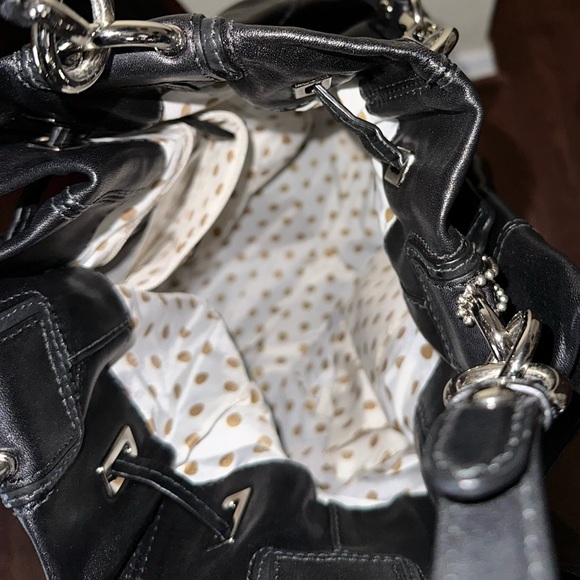 ๐Coach Peyton Drawstring Shoulder Tote Black 14508 - Picture 4 of 12